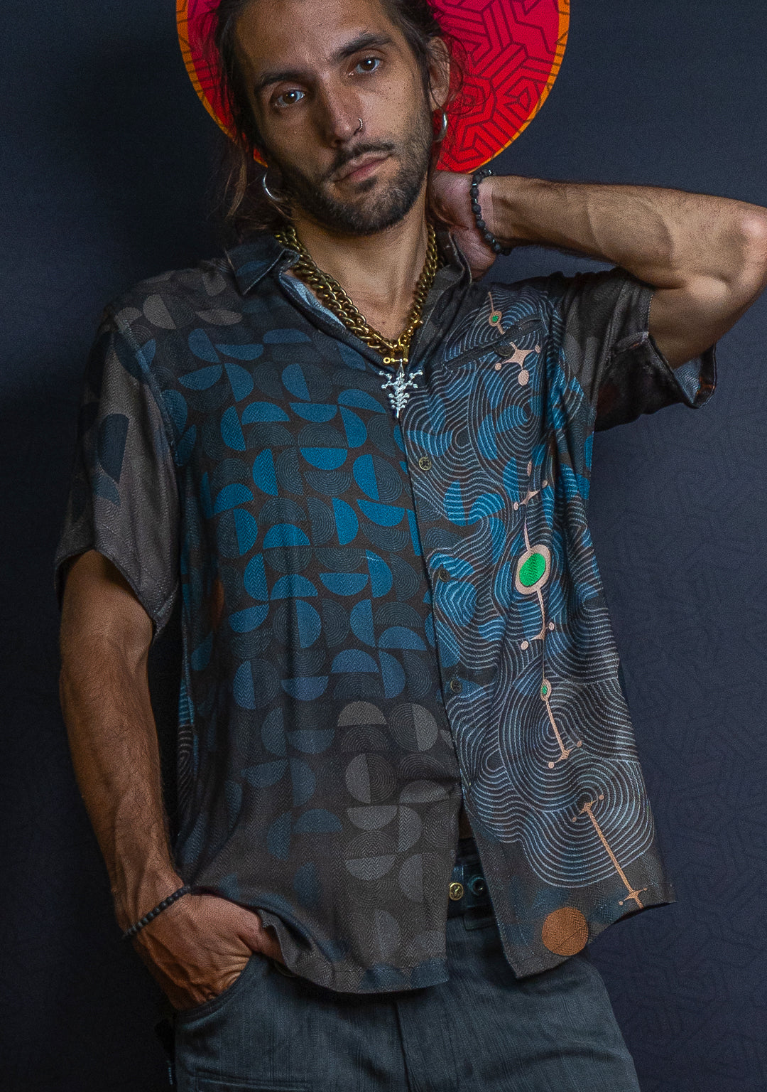 Shirt Men Half Sleeves / Organic Bio Farms Sugar Cane - BOHOTEAL